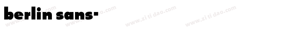 berlin sans字体转换